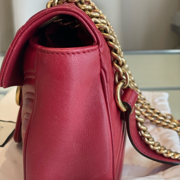 Authentic Gucci GG Marmont small matelassé shoulder bag - Picture 3 of 8